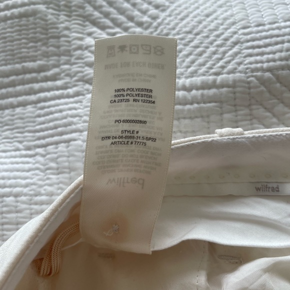 Aritzia Wilfred Effortless Pants 00 Light Birch - Picture 7 of 7